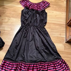 Saloon Girl Hot pink Can Can Fancy Dress Saloon Show Girl Costume